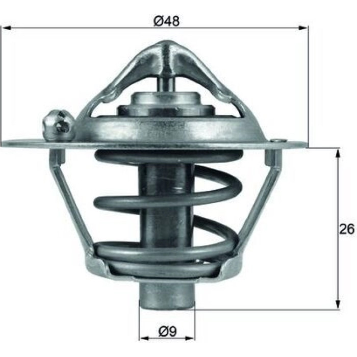 Thermostateinsatz mit Dichtung TX 108 82D Thermostateinsatz mit Dichtung TX 108 82D