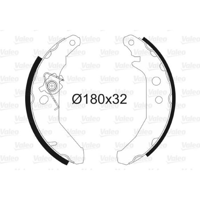 Valeo Bremsbacken 562539 Valeo Bremsbacken 562539