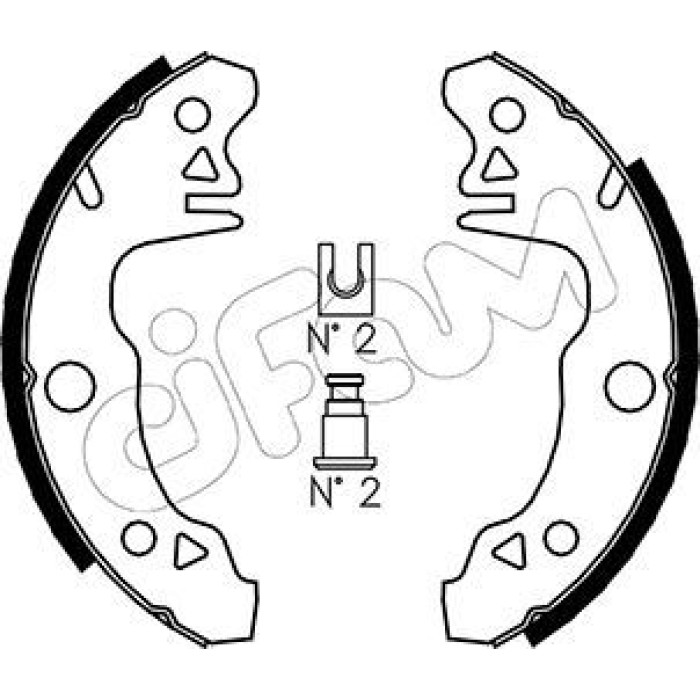 CIFAM Bremsbackensatz 153-341 CIFAM Bremsbackensatz 153-341