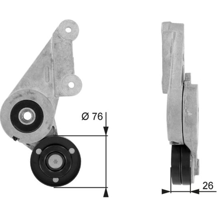 Gates Spannrolle T38304 Gates Spannrolle T38304