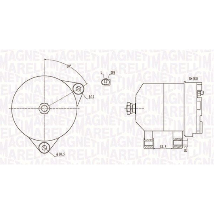 Magneti Marelli Lichtmaschine 063731915010 Magneti Marelli Lichtmaschine 063731915010