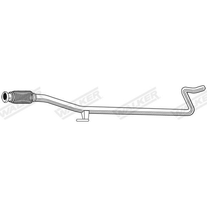 Walker Abgasrohr Mitte 10369