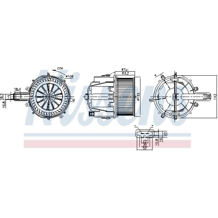 Nissens Innenraumgebläse 87759 Nissens Innenraumgebläse 87759