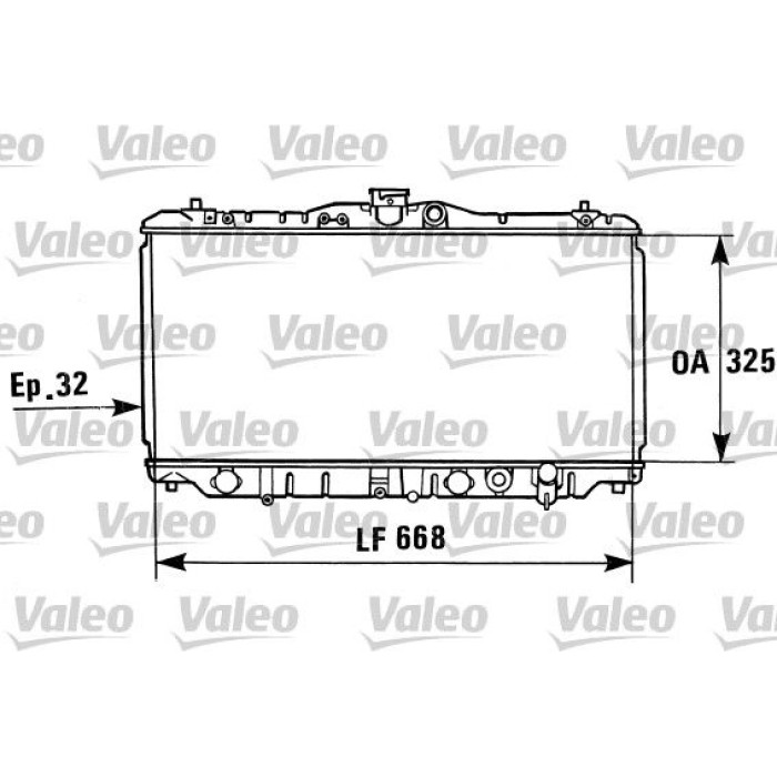 Valeo Motorkühler 730430 Valeo Motorkühler 730430