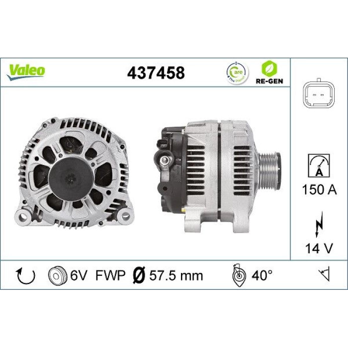Valeo Lichtmaschine 437458 Valeo Lichtmaschine 437458