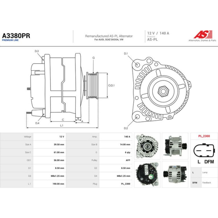 AS-PL Generator A3380PR AS-PL Generator A3380PR