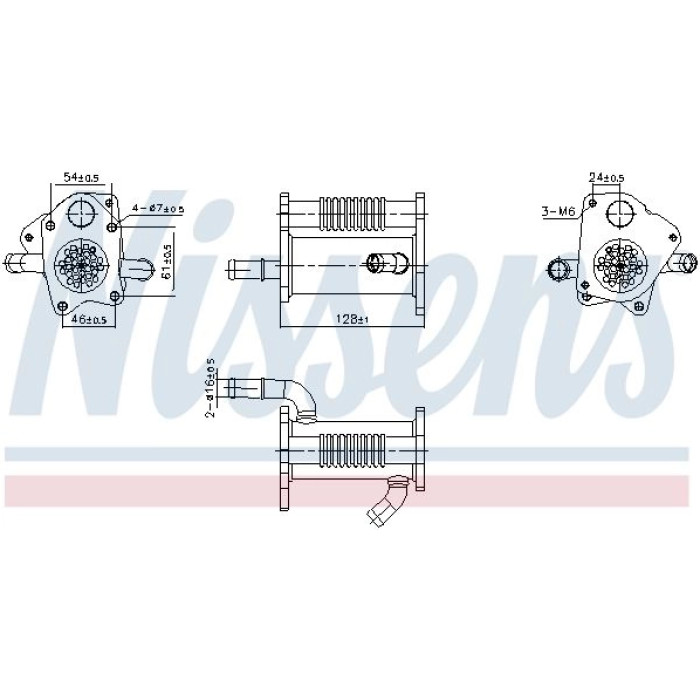 Nissens AGR-Kühler 989446 Nissens AGR-Kühler 989446
