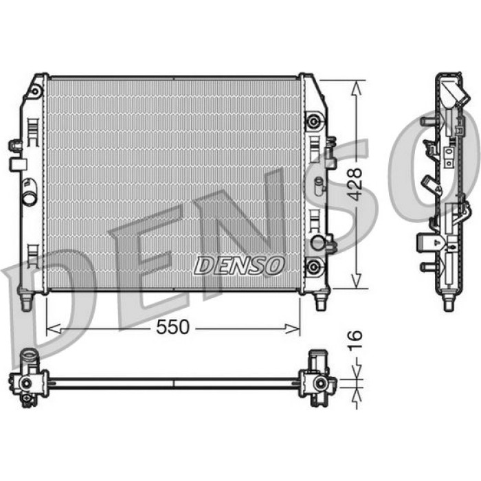 Denso Motorkühler DRM44009 Denso Motorkühler DRM44009