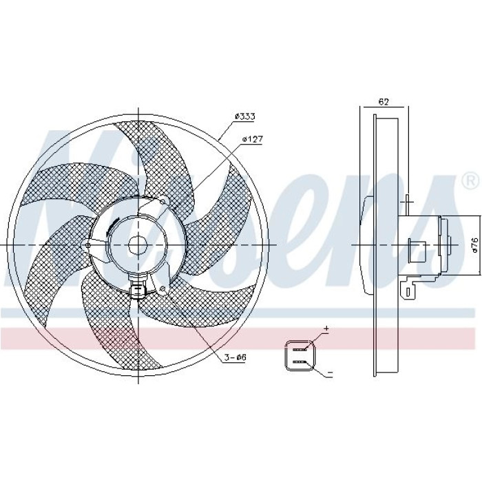 Nissens Kühlerlüfter PKW 85950 Nissens Kühlerlüfter PKW 85950