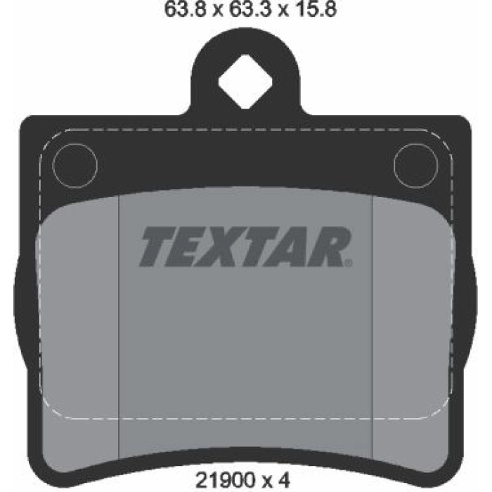 Textar Bremsbelagsatz 2190003 Textar Bremsbelagsatz 2190003