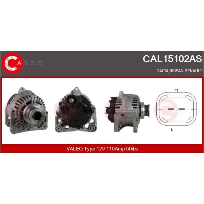 CASCO Generator CAL15102AS CASCO Generator CAL15102AS