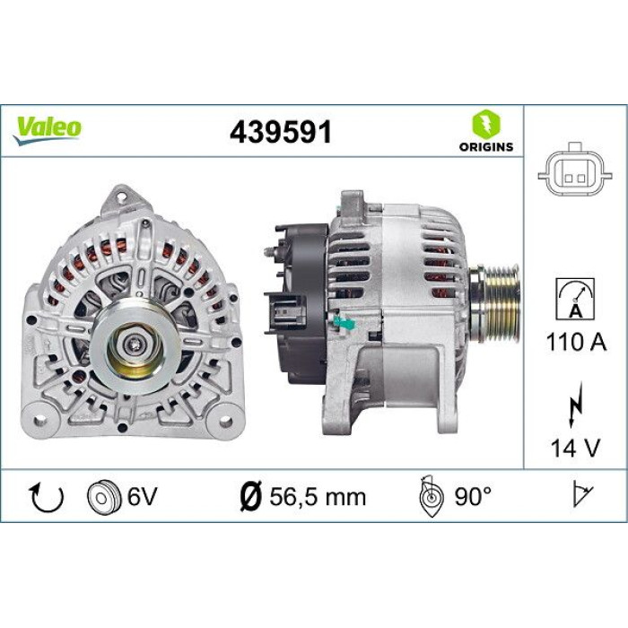 Valeo Lichtmaschine 439591 Valeo Lichtmaschine 439591