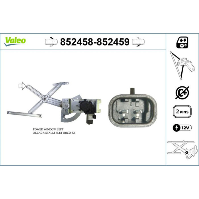 Valeo Fensterheber 852459 Valeo Fensterheber 852459