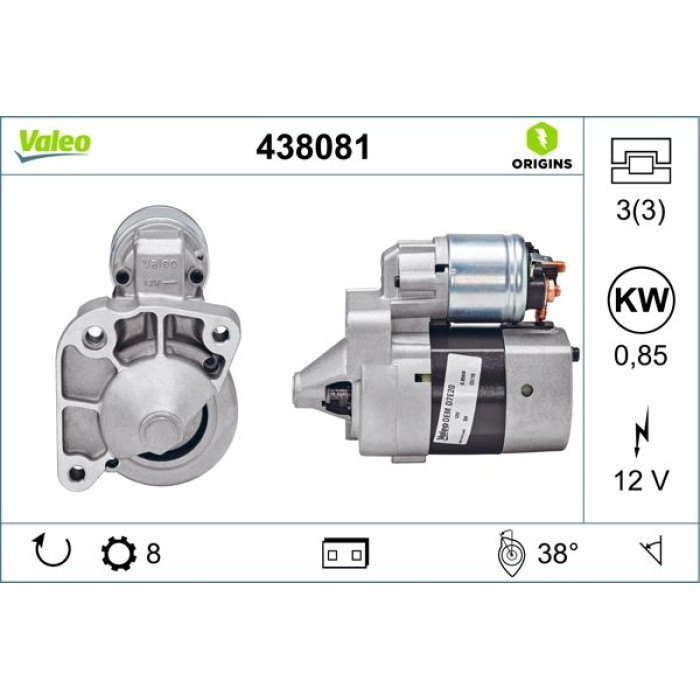 Valeo Anlasser 438081 Valeo Anlasser 438081