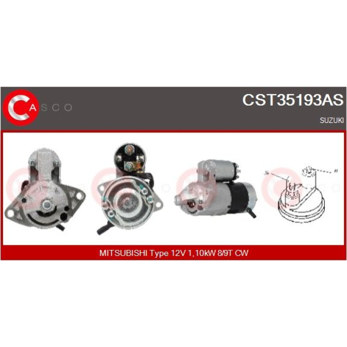 CASCO Anlasser CST35193AS CASCO Anlasser CST35193AS