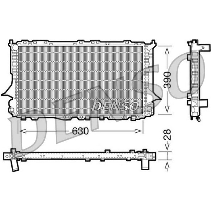 Denso Motorkühler DRM02006 Denso Motorkühler DRM02006