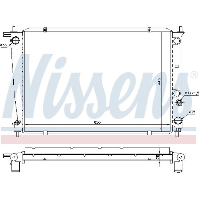 Nissens Wasserkühler PKW 67039 Nissens Wasserkühler PKW 67039