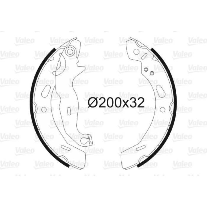 Valeo Bremsbacken 564139 Valeo Bremsbacken 564139
