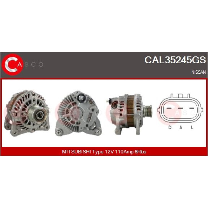 CASCO Generator CAL35245GS CASCO Generator CAL35245GS