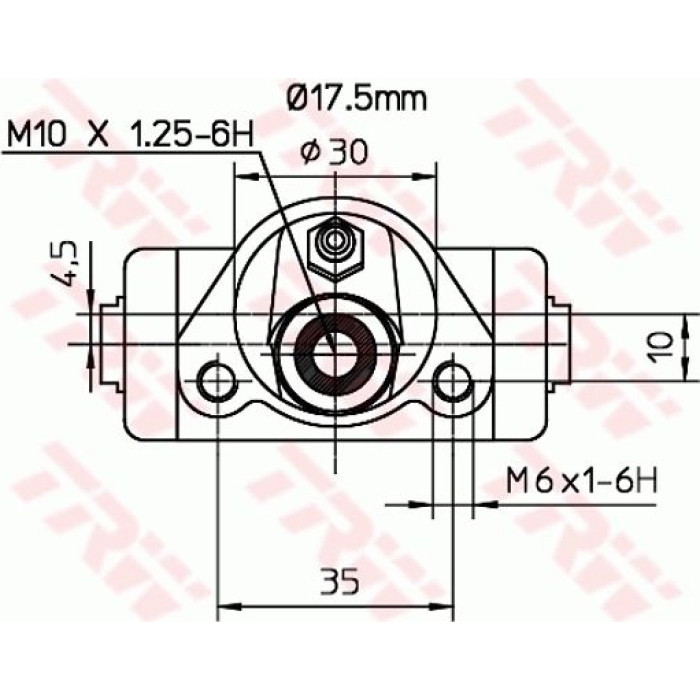 TRW Radbremszylinder Hinterachse BWC240