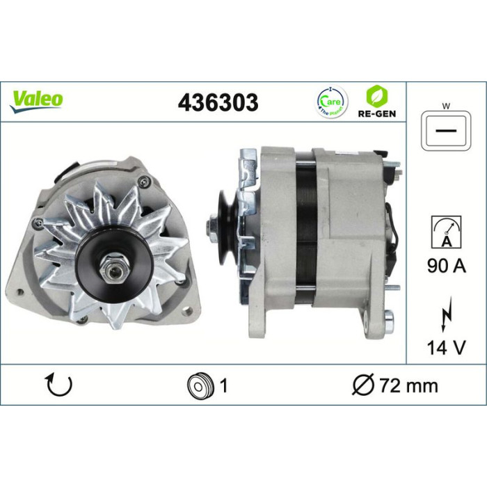 Valeo Lichtmaschine 436303 Valeo Lichtmaschine 436303