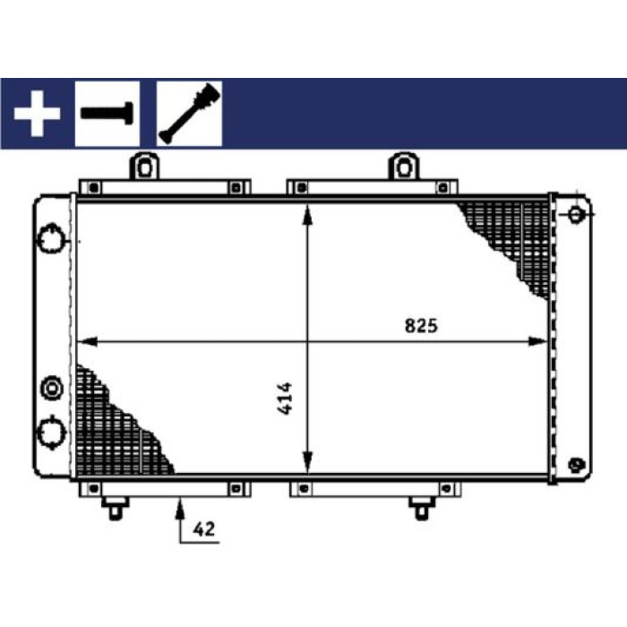 MAHLE Kühler, Motorkühlung CR 618 000S MAHLE Kühler, Motorkühlung CR 618 000S