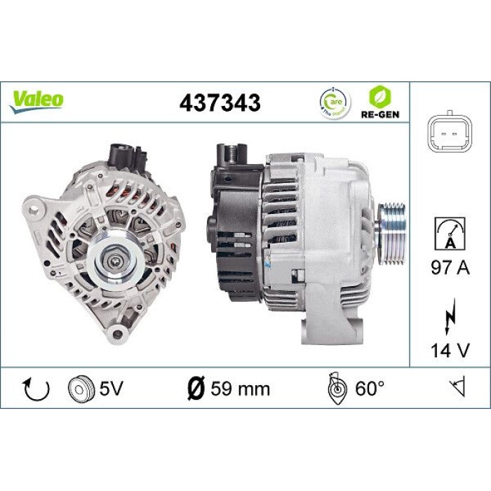 Valeo Lichtmaschine 437343 Valeo Lichtmaschine 437343