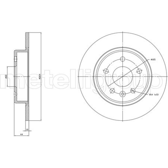 Cifam Bremsscheibe 800-1823C Cifam Bremsscheibe 800-1823C
