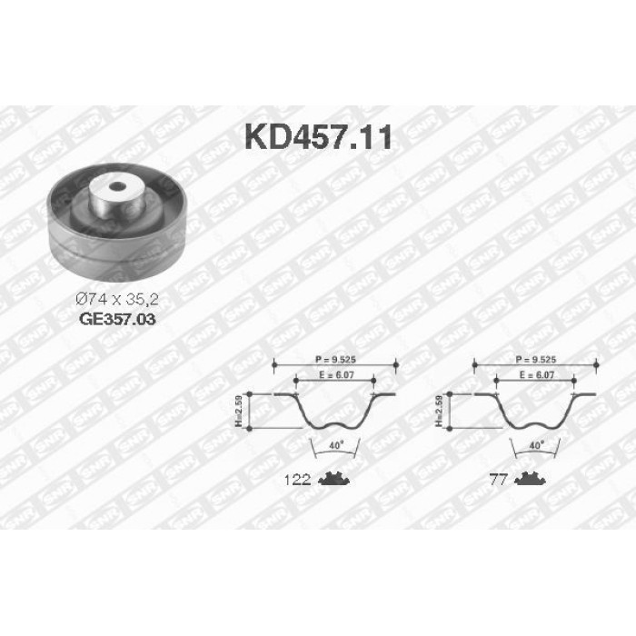 KD457.11 SNR Zahnriemensatz KD457.11 KD457.11 SNR Zahnriemensatz KD457.11