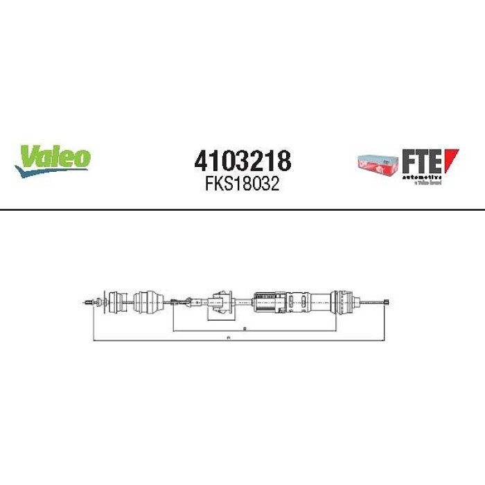 FTE Seilzug, Kupplungsbetätigung 4103218 FTE Seilzug, Kupplungsbetätigung 4103218
