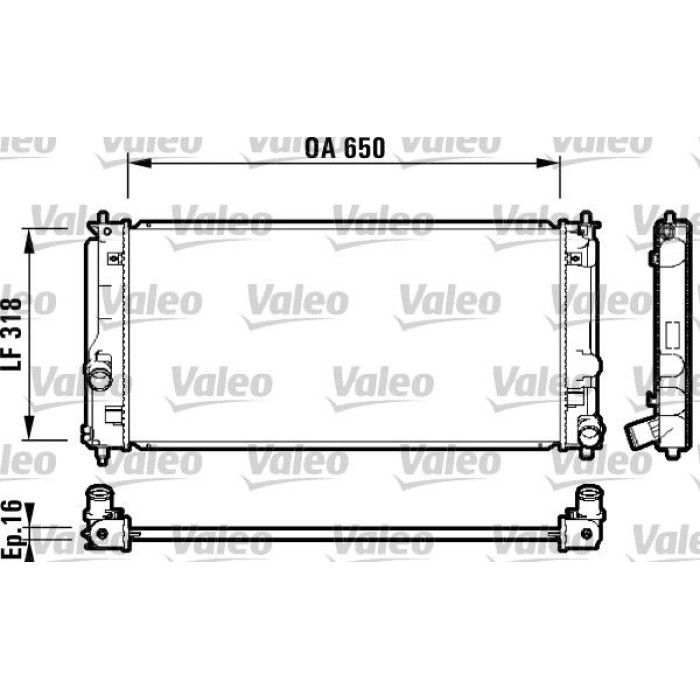 Valeo Motorkühler 732413 Valeo Motorkühler 732413