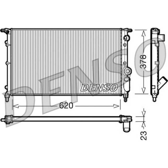 Denso Motorkühler DRM23022 Denso Motorkühler DRM23022