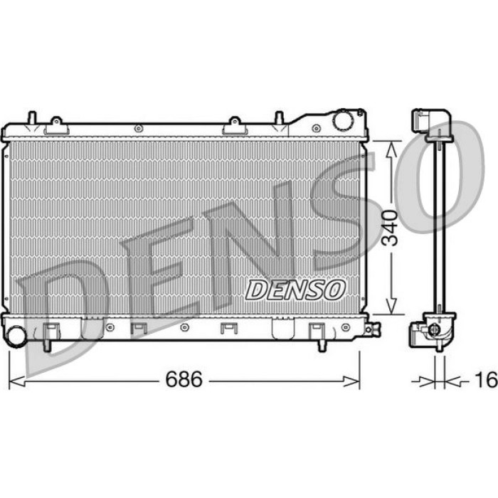DRM36003 Denso Motorkühler DRM36003 DRM36003 Denso Motorkühler DRM36003