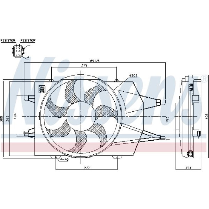 Nissens Kühlerlüfter PKW 85342 Nissens Kühlerlüfter PKW 85342