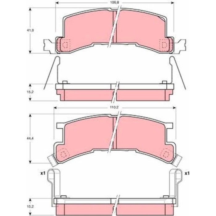 TRW Bremsbeläge GDB937 TRW Bremsbeläge GDB937