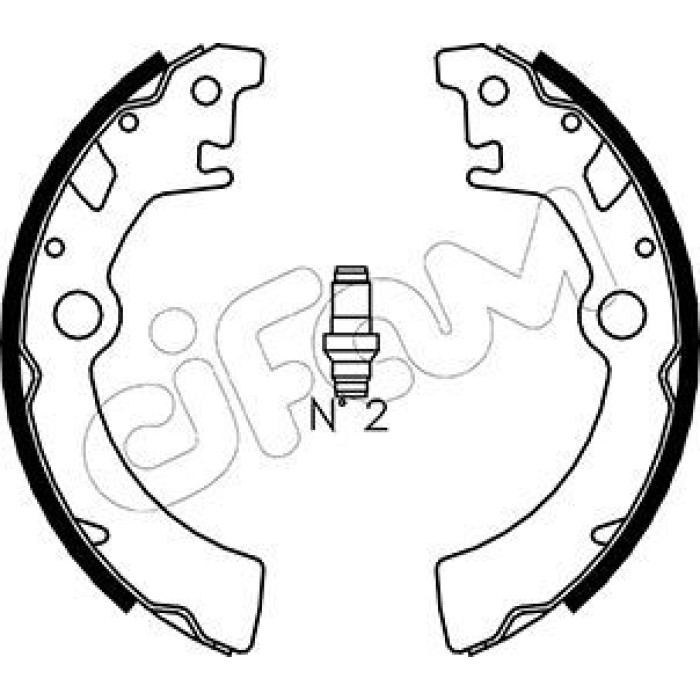 CIFAM Bremsbackensatz 153-400 CIFAM Bremsbackensatz 153-400
