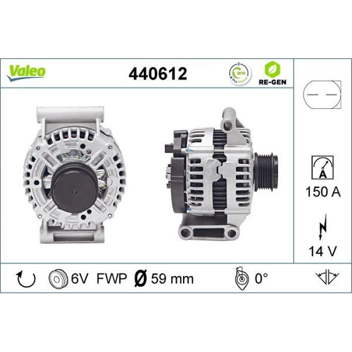 Valeo Lichtmaschine 440612 Valeo Lichtmaschine 440612