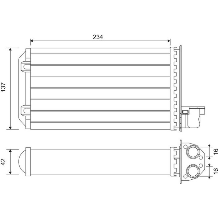 Valeo Wärmetauscher 883965 Valeo Wärmetauscher 883965