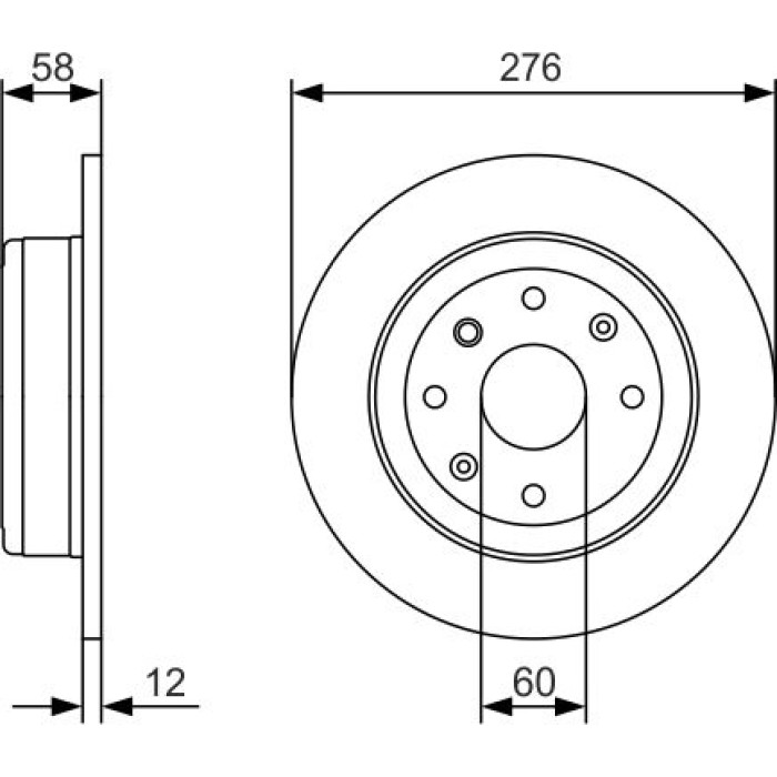 Bosch Bremsscheibe 0 986 479 A56 Bosch Bremsscheibe 0 986 479 A56