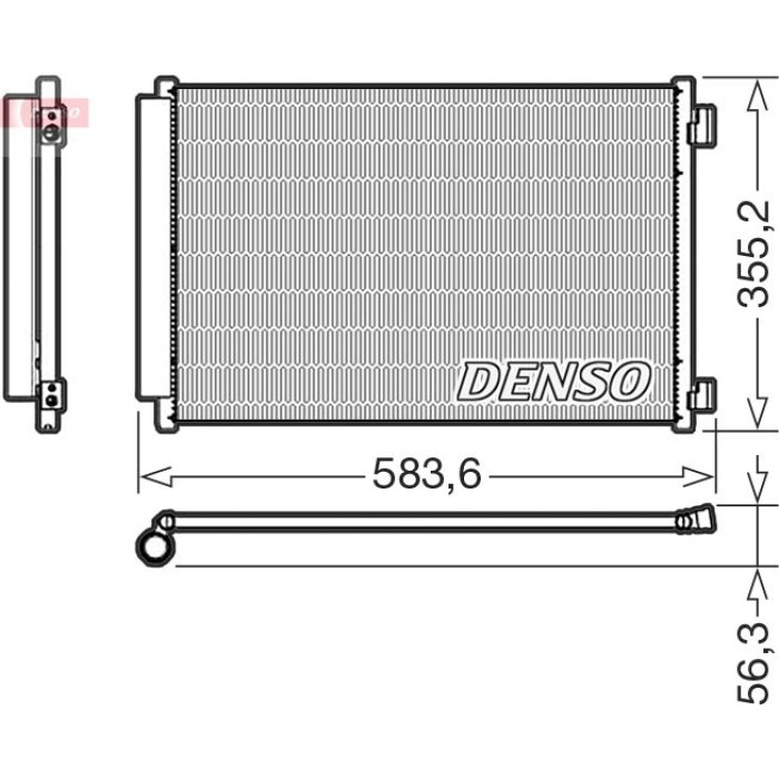 Denso Klimakondensator DCN09146 Denso Klimakondensator DCN09146
