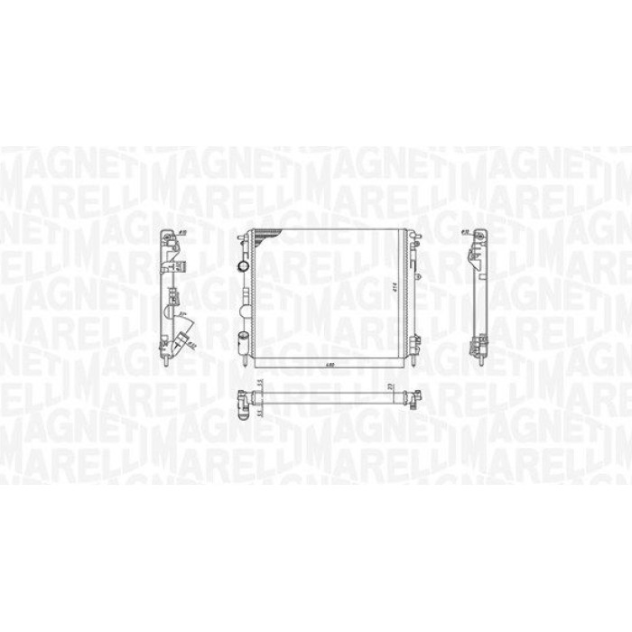 Magneti Marelli Motorkühler 350213192600 Magneti Marelli Motorkühler 350213192600