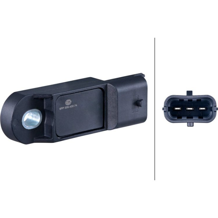 HELLA Sensor, Ladedruck 6PP 009 400-741 HELLA Sensor, Ladedruck 6PP 009 400-741