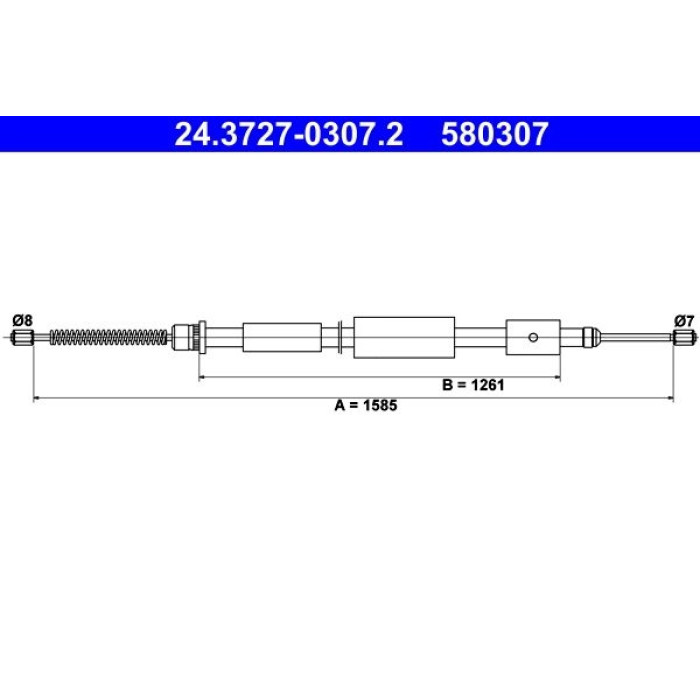 ATE Handbremsseil 24.3727-0307.2