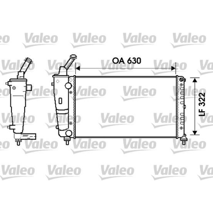 Valeo Motorkühler 734238 Valeo Motorkühler 734238