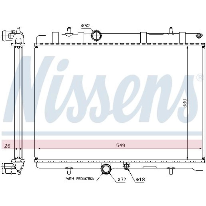 Nissens Wasserkühler PKW 63607A Nissens Wasserkühler PKW 63607A
