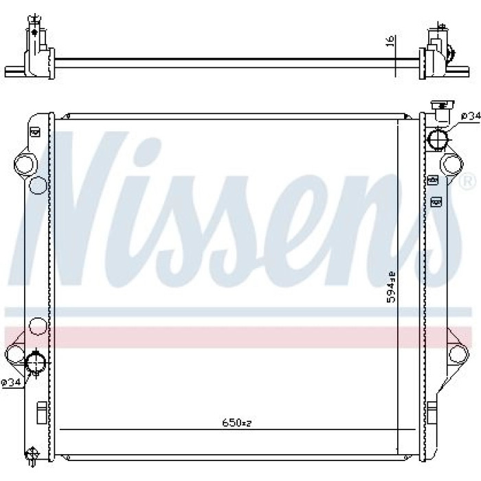 Nissens Wasserkühler PKW 646863 Nissens Wasserkühler PKW 646863