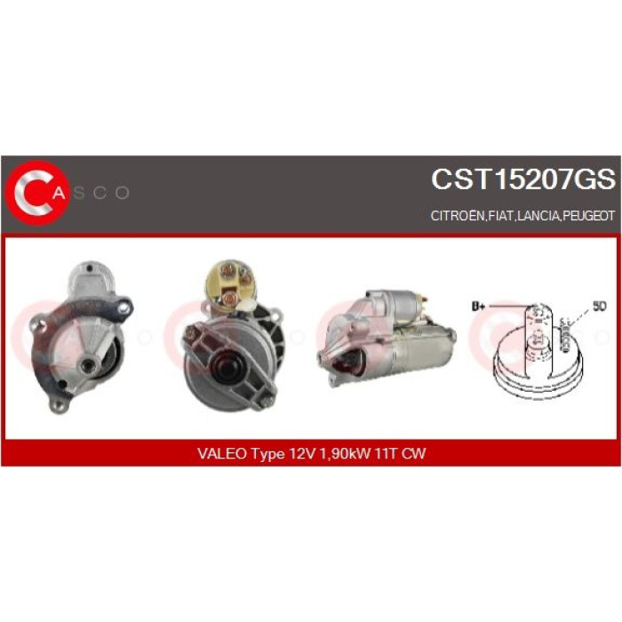 CASCO Anlasser CST15207GS CASCO Anlasser CST15207GS