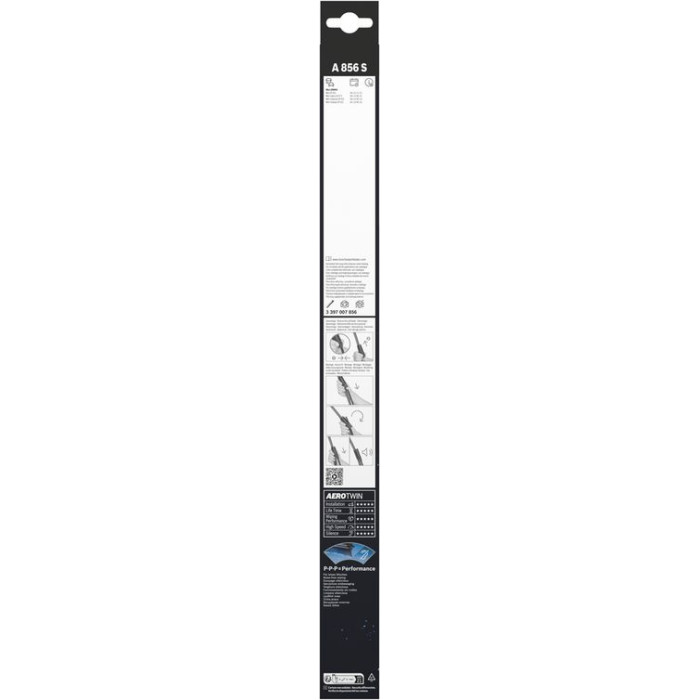 3397007856 Bosch Aerotwin A856S Scheibenwischer-Set vorne – 450/475 mm – 2 Stück – 3397007856