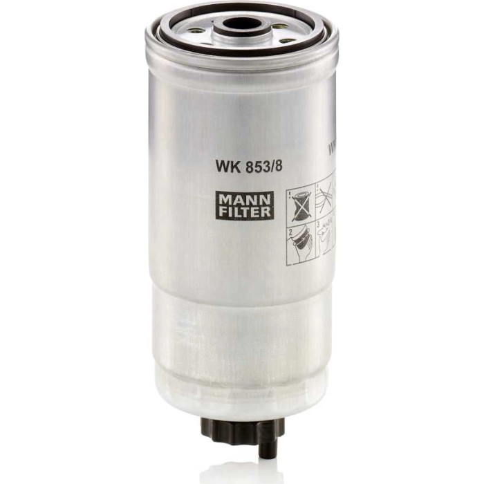 MANN-FILTER Kraftstofffilter WK 853/8 MANN-FILTER Kraftstofffilter WK 853/8