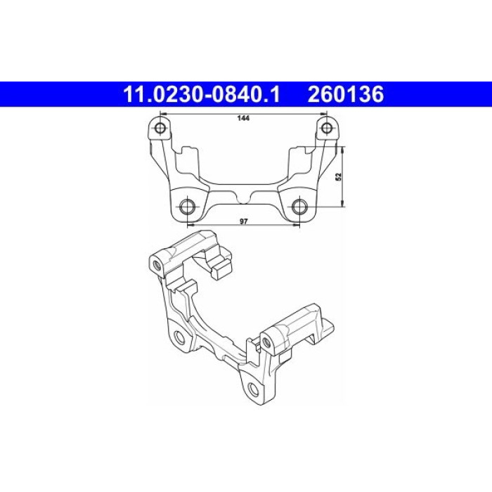 ATE Halter, Bremssattel 11.0230-0840.1 ATE Halter, Bremssattel 11.0230-0840.1